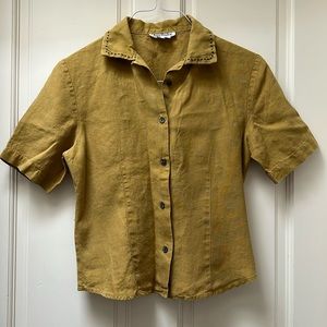 Ann Taylor 100% Linen Top